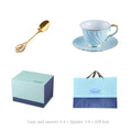 INGRI Ocean Blue Series - Handcrafted Bone China Tea Set - Je t'aime Resolute