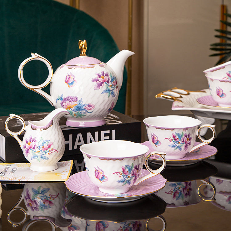 INGRI Secret Garden - Handcrafted Bone China Tea Set - Je t'aime Resolute