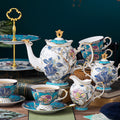 INGRI Skagen Series - Handcrafted Bone China Floral Relief Tea Set - Je t'aime Resolute