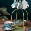 INGRI Skagen Series - Handcrafted Bone China Floral Relief Tea Set - Je t'aime Resolute