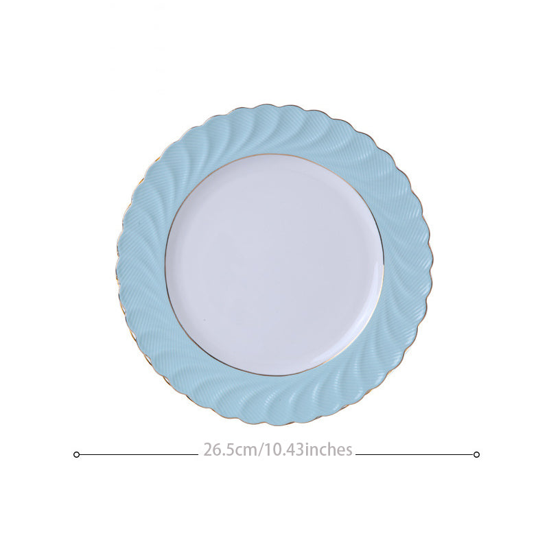 INGRI Ocean Blue Series - Handcrafted Bone China Tableware Set - Je t'aime Resolute
