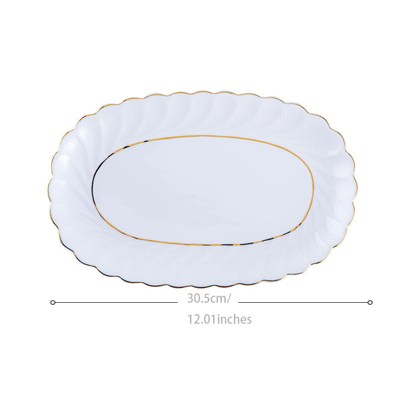 INGRI Pure White Series - Handcrafted Bone China Tableware Set - Je t'aime Resolute