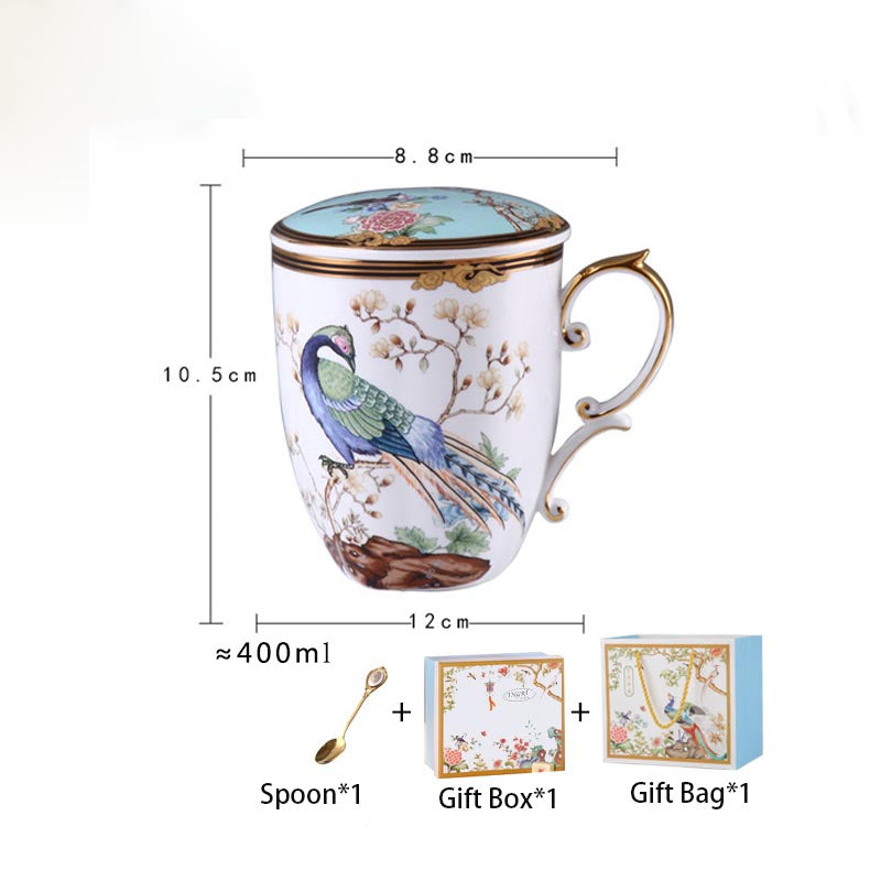 INGRI Handcrafted Bone China Couple Mug Set - Je t'aime Resolute