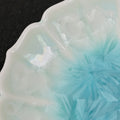 Frozen Lake | Sunburst Edge Handmade Ceramic Crystalline Glaze Mini Dessert Plate - Je t'aime Resolute