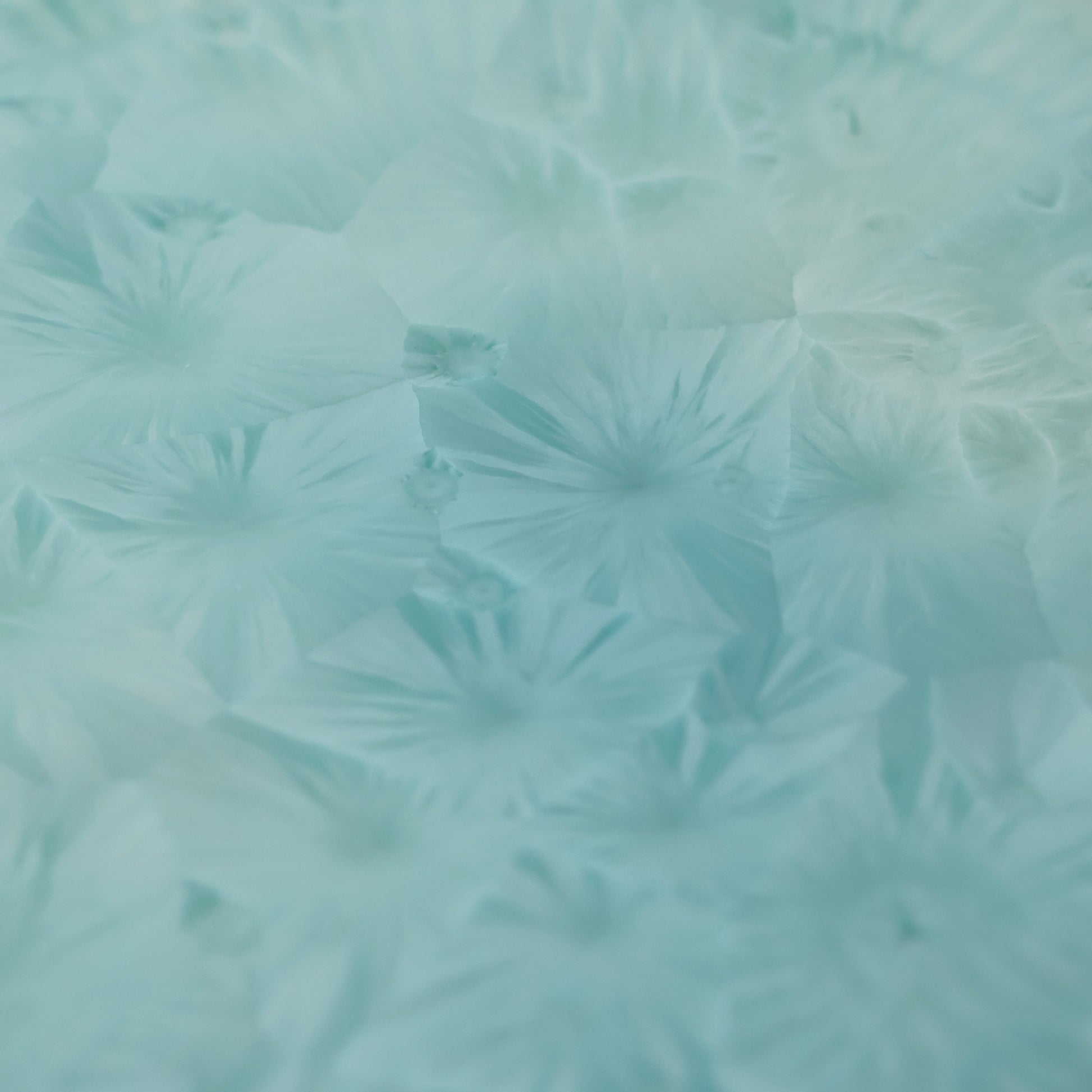 Frozen Lake | Handmade Ceramic Crystalline Glaze Hexagonal Dinner Plate - Je t'aime Resolute