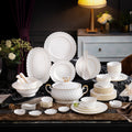 INGRI Pure White Series - Handcrafted Bone China Tableware Set - Je t'aime Resolute