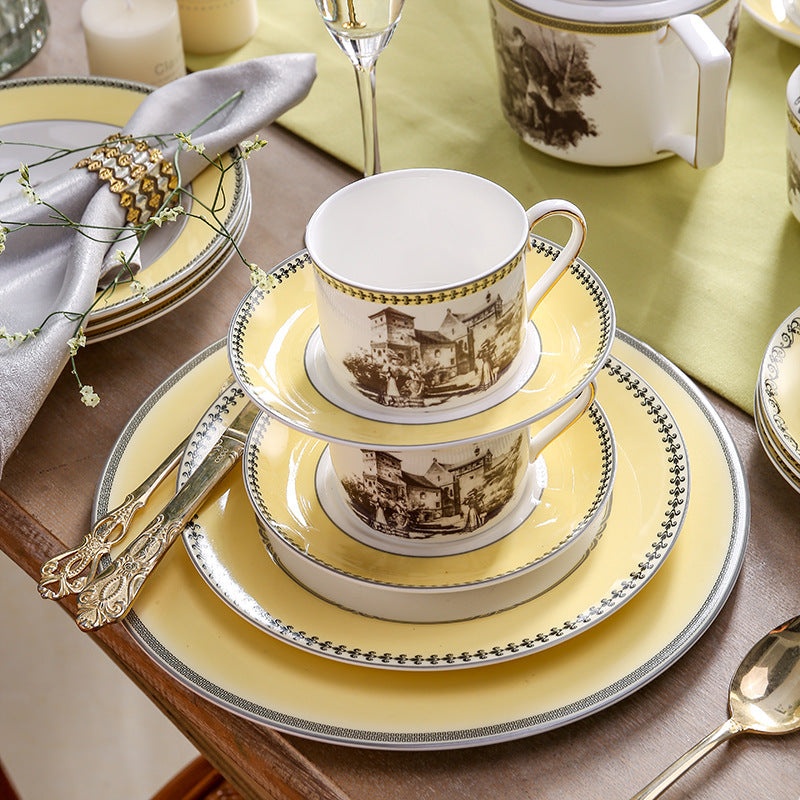 INGRI Skagen Series - Handcrafted Bone China Tableware and Tea Set - Je t'aime Resolute