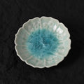 Frozen Lake | Sunburst Edge Handmade Ceramic Crystalline Glaze Mini Dessert Plate - Je t'aime Resolute