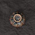 Indigo Bloom | Handmade Flower-Shaped Ceramic Crystalline Glaze Teacup - Je t'aime Resolute