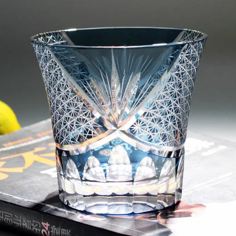 Edo Kiriko Sake Glasses Western-Style Liquor Glasses Japanese Handcrafted Crystal Glassware Whiskey Glasses Gift - Je t'aime Resolute