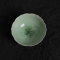 Pistachio Green Crystalline Glaze Lotus-Shaped Teacup – 3.2” Handmade Ceramic Cup - Je t'aime Resolute