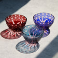 Edo Kiriko Handcrafted Hinata Guinomi Sake Glasses with Wooden Box - Je t'aime Resolute