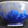 Obsidian Ocean | Flower-Edge Handmade Ceramic Crystalline Glaze Tea Cup - Je t'aime Resolute
