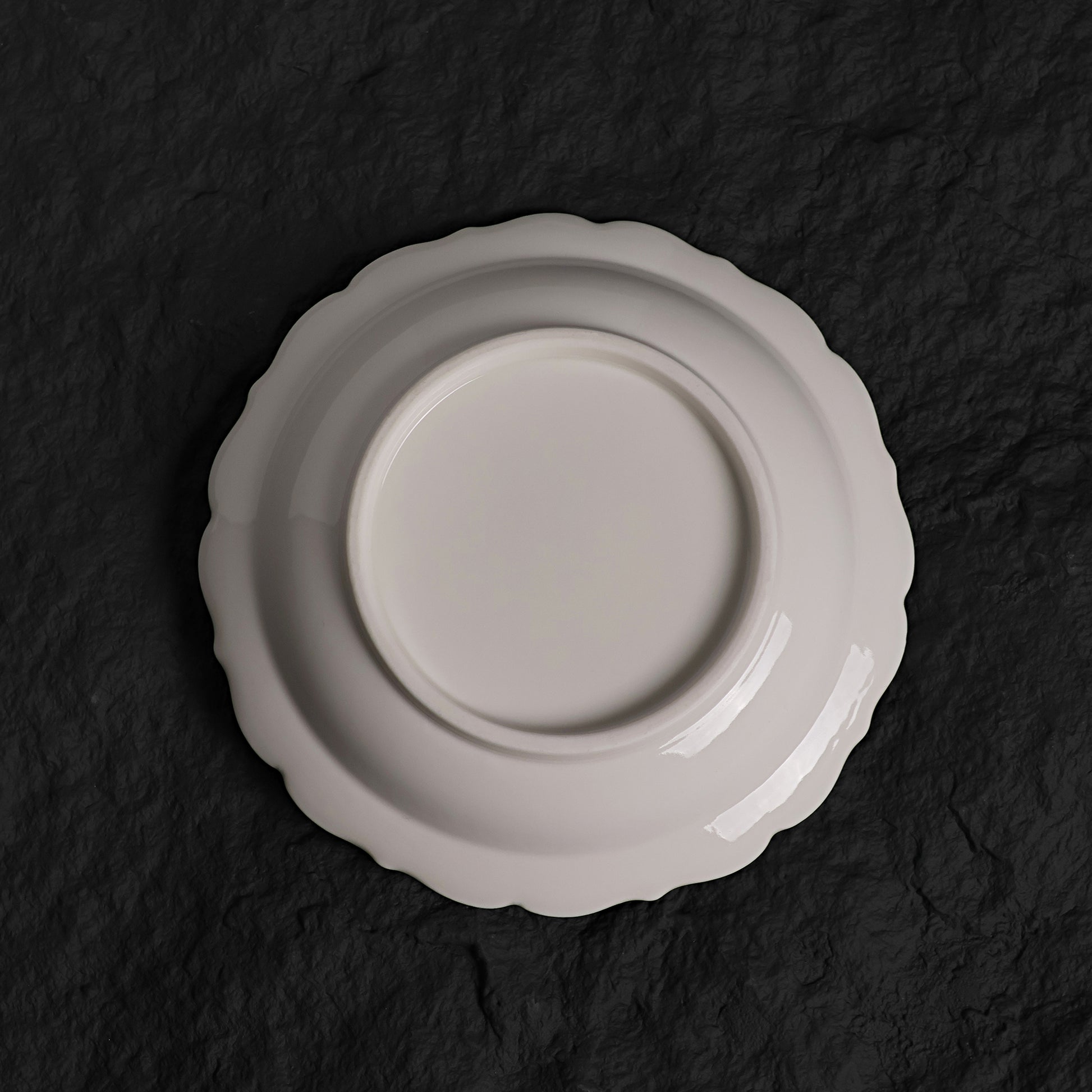 Marine Blue  Crystalline Glaze Dessert Plates - Je t'aime Resolute
