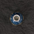 Indigo Bloom | Handmade Flower-Shaped Ceramic Crystalline Glaze Teacup - Je t'aime Resolute