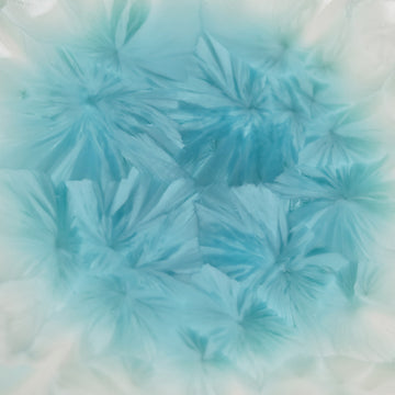 Frozen Lake | Sunburst Edge Handmade Ceramic Crystalline Glaze Mini Dessert Plate - Je t'aime Resolute