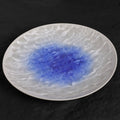 Marine Lapis | Handmade Ceramic Crystalline Glaze Round Dinner Plate - Je t'aime Resolute