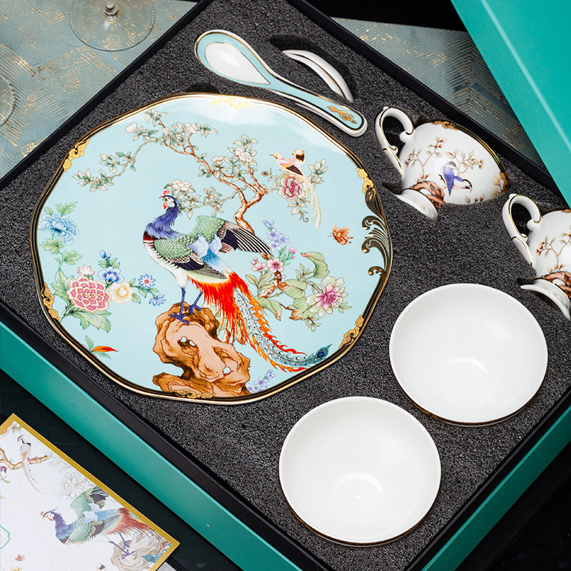 INGRI Phoenix Series Handcrafted Bone China Tableware Set - Je t'aime Resolute