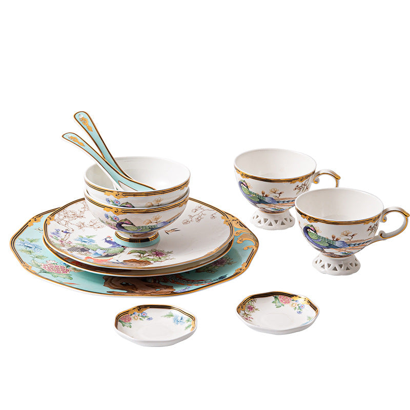 INGRI Phoenix Series Handcrafted Bone China Tableware Set - Je t'aime Resolute