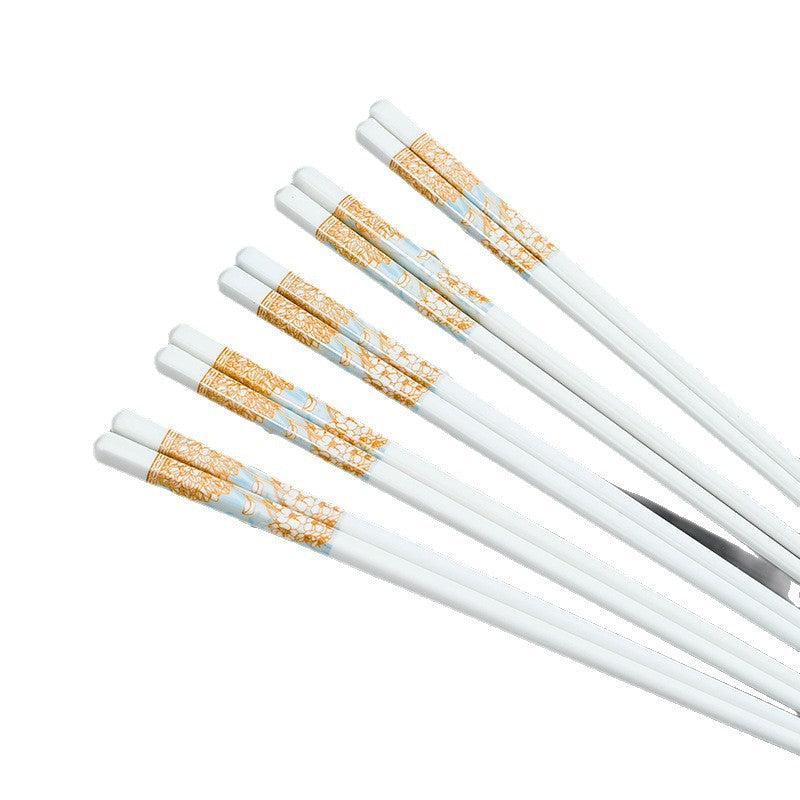 JR Handcrafted Strolling Garden Bone China Chopsticks Set (4 Pairs) - Je t'aime Resolute