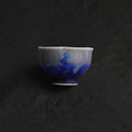 Obsidian Ocean | Flower-Edge Handmade Ceramic Crystalline Glaze Tea Cup - Je t'aime Resolute