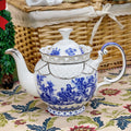INGRI Blue Porcelain Art Series - Handcrafted Bone China Tea Set - Je t'aime Resolute
