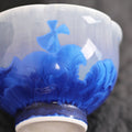 Obsidian Ocean | Flower-Edge Handmade Ceramic Crystalline Glaze Tea Cup - Je t'aime Resolute