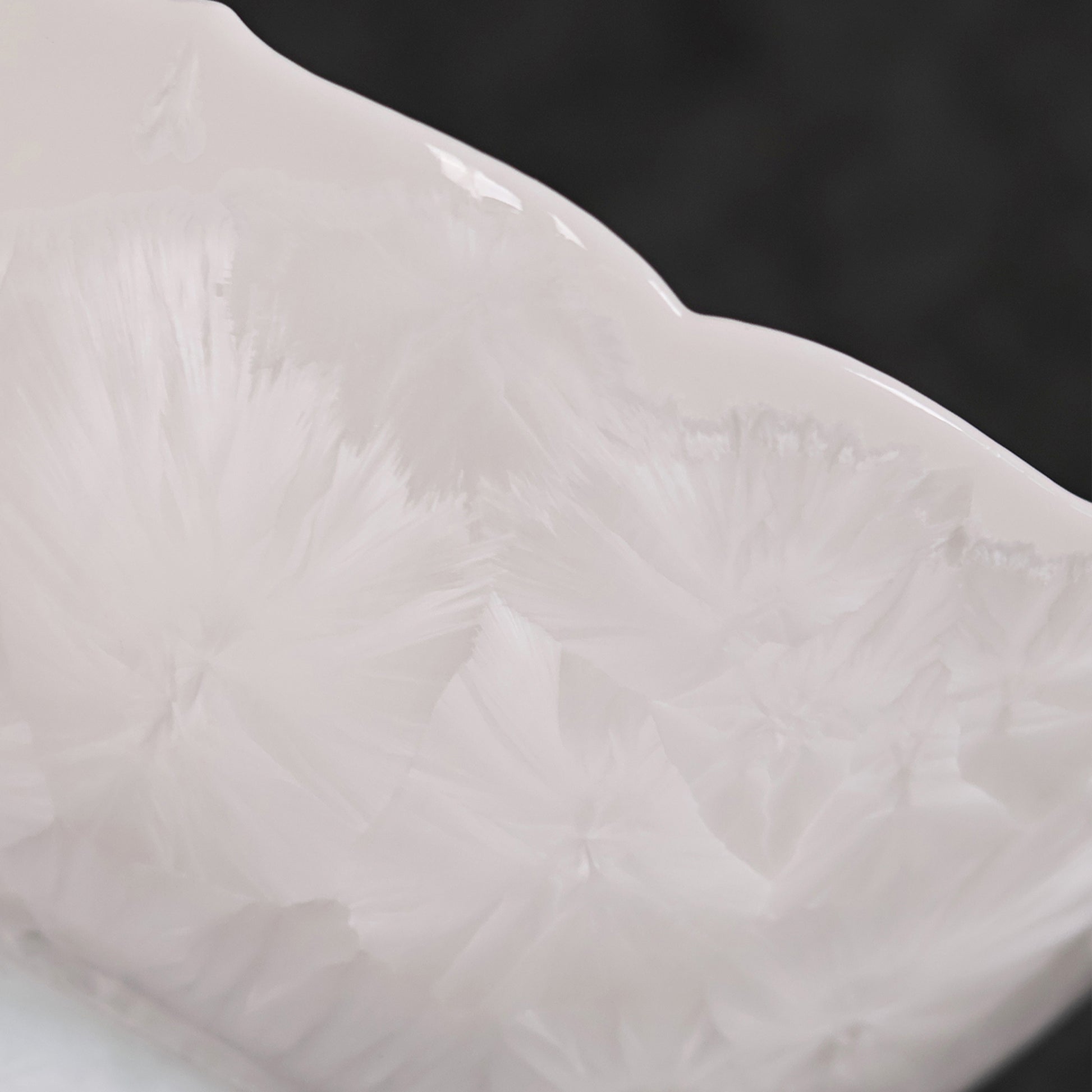 Glacier Veil | Lotus Edge Handmade Ceramic Crystalline Glaze Tea Cup - Je t'aime Resolute