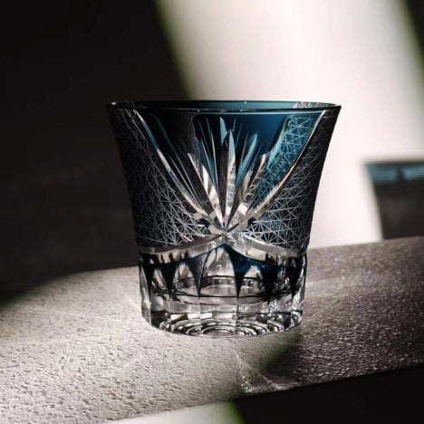 Edo Kiriko Sake Glasses Western-Style Liquor Glasses Japanese Handcrafted Crystal Glassware Whiskey Glasses Gift - Je t'aime Resolute