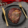 JR Marble-Pattern Stainless Steel Western Cutlery Set - Je t'aime Resolute