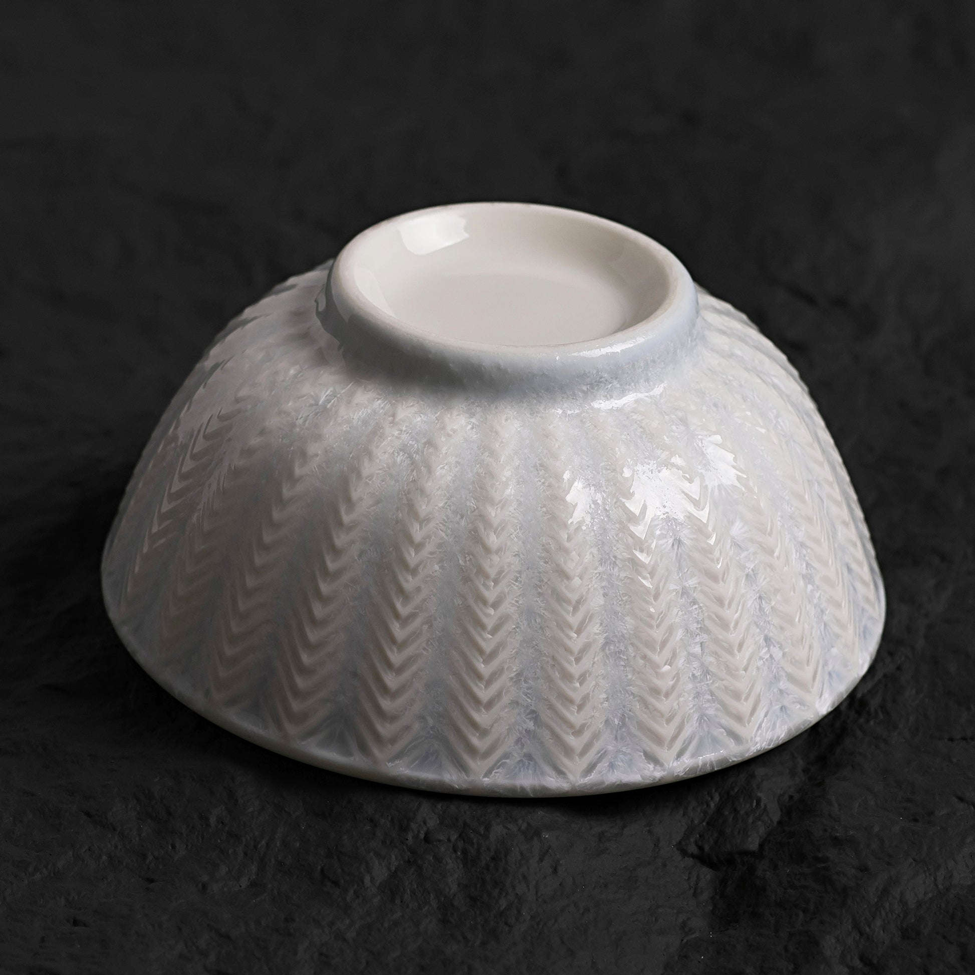 Marine Lapis | Handmade Ceramic Crystalline Glaze Textured Bowl - Je t'aime Resolute