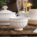 INGRI Pure White Series - Handcrafted Bone China Tableware Set - Je t'aime Resolute