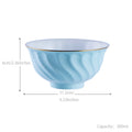 INGRI Ocean Blue Series - Handcrafted Bone China Tableware Set - Je t'aime Resolute