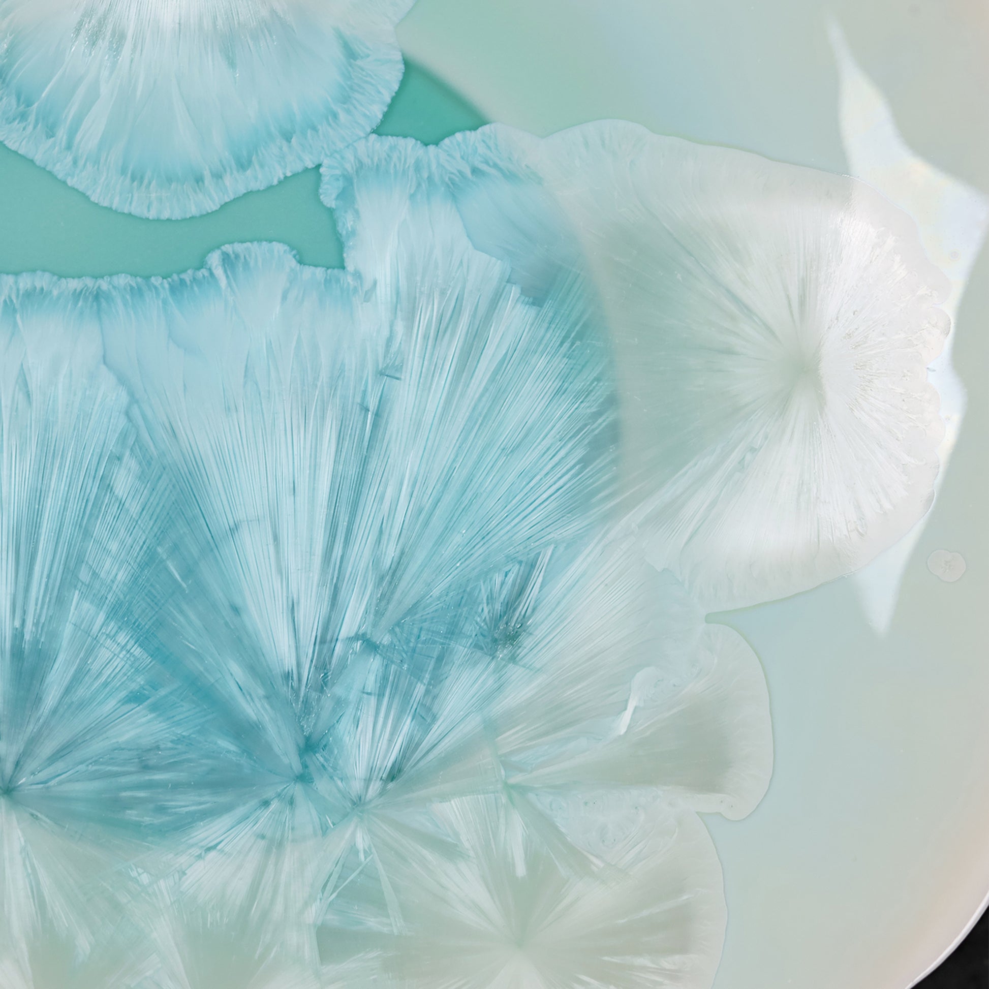Frozen Lake | Handmade Ceramic Crystalline Glaze Mini Dessert Plate - Je t'aime Resolute