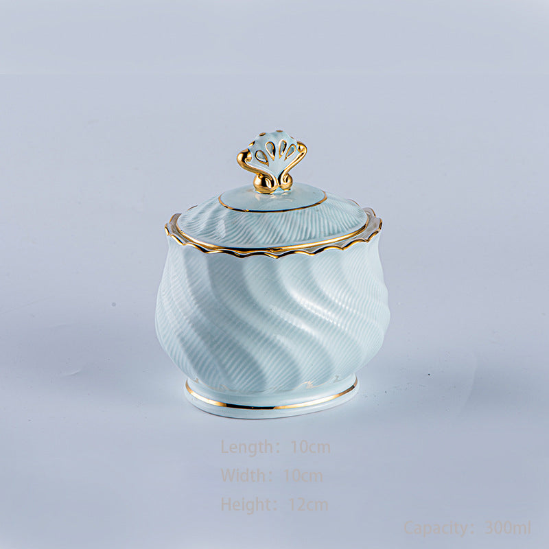 INGRI Ocean Blue Series - Handcrafted Bone China Tea Set - Je t'aime Resolute