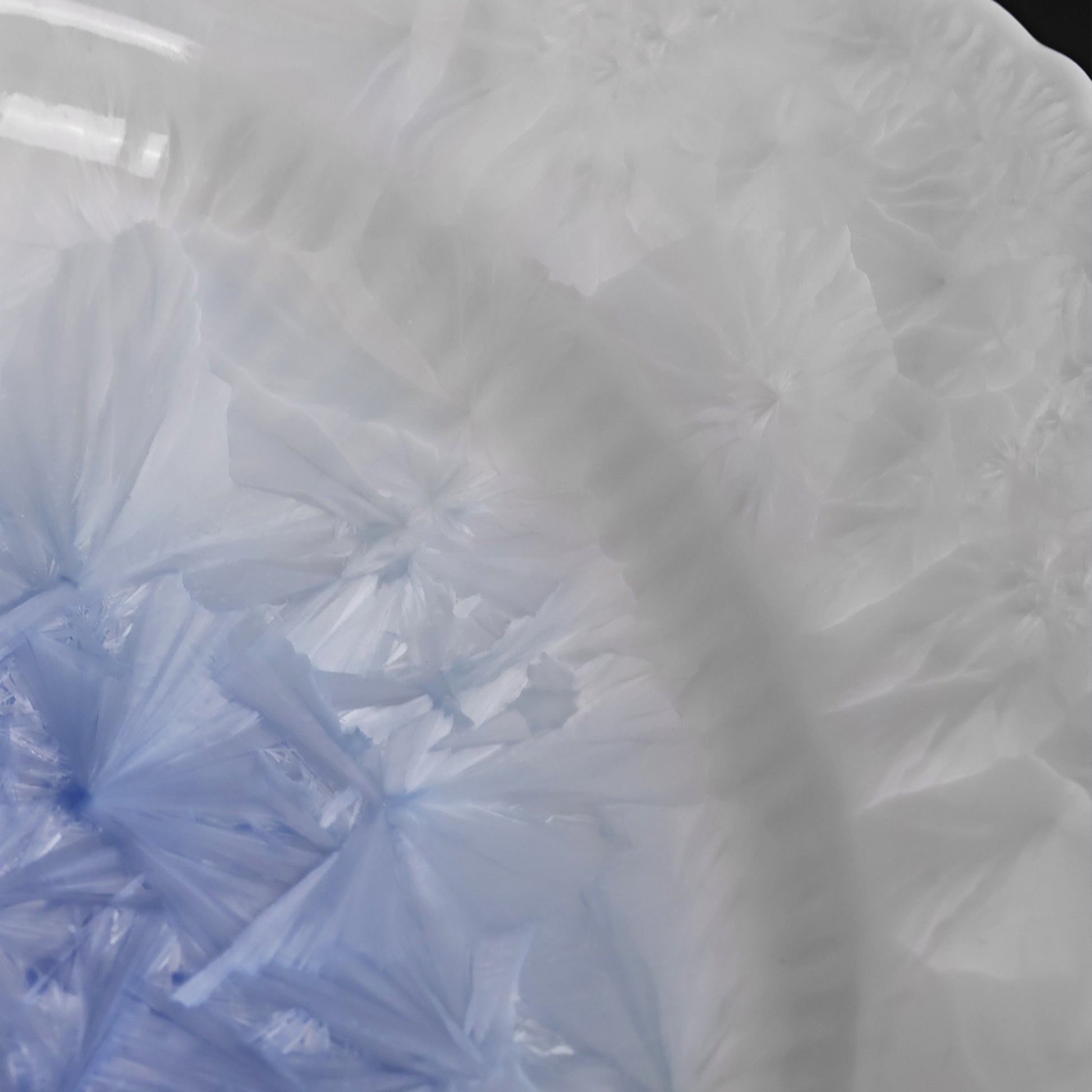 Marine Lapis | Handmade Ceramic Crystalline Glaze Hexagonal Dinner Plate - Je t'aime Resolute