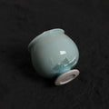 Blue-Green Crystalline Glaze Condiment Dish – 1.97” Handmade Ceramic Sauce Dish - Je t'aime Resolute