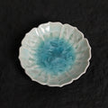 Frozen Lake | Sunburst Edge Handmade Ceramic Crystalline Glaze Mini Dessert Plate - Je t'aime Resolute