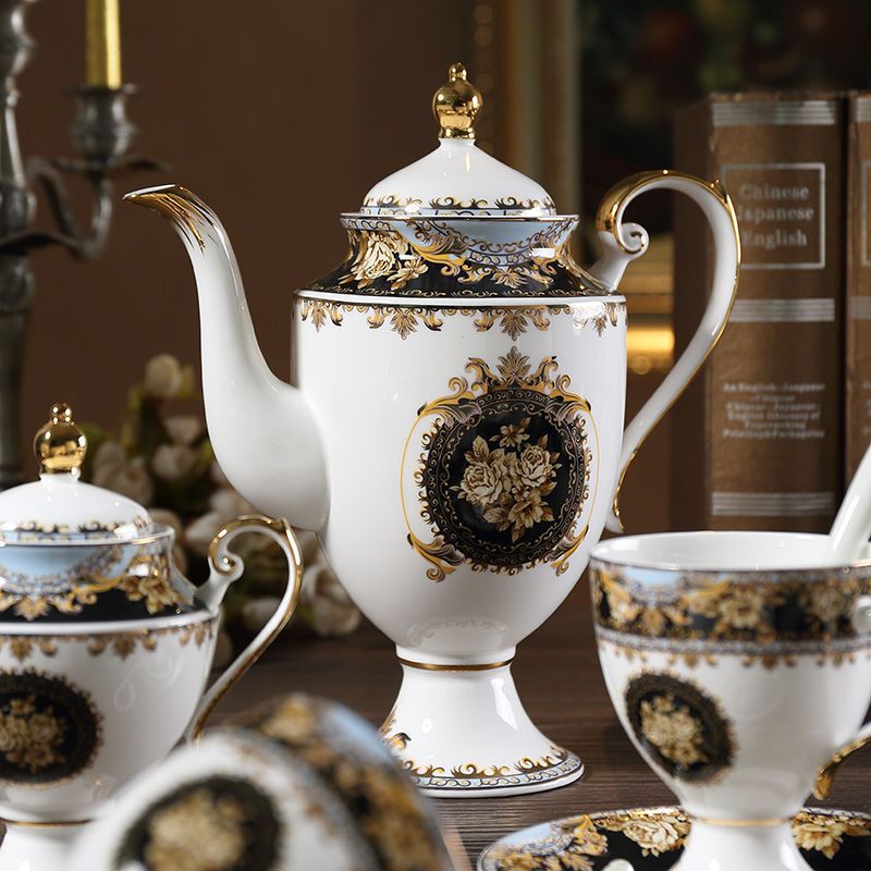 INGRI Muse Series - Handcrafted Bone China Tea Set - Je t'aime Resolute