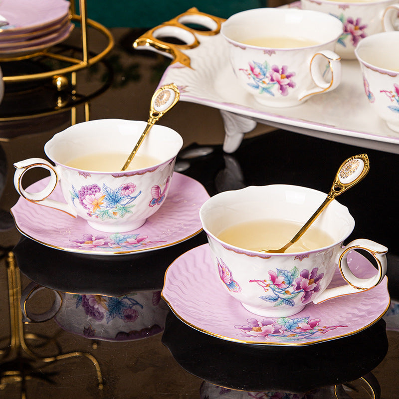 INGRI Secret Garden - Handcrafted Bone China Tea Set - Je t'aime Resolute