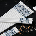 JR Handcrafted Blue and White Bird Bone China Chopstick Gift Set - Je t'aime Resolute