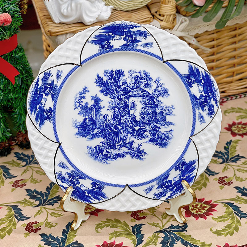 INGRI Blue Porcelain Art Series - Handcrafted Bone China Tea Set - Je t'aime Resolute
