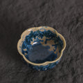 Indigo Bloom | Handmade Flower-Shaped Ceramic Crystalline Glaze Teacup - Je t'aime Resolute