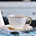 INGRI Floral Embossed Series - Handcrafted Bone China Tea Set with Gift Box - Je t'aime Resolute