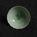 Pistachio Green Crystalline Glaze Lotus-Shaped Teacup – 3.2” Handmade Ceramic Cup - Je t'aime Resolute