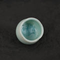 Blue-Green Crystalline Glaze Condiment Dish – 1.97” Handmade Ceramic Sauce Dish - Je t'aime Resolute