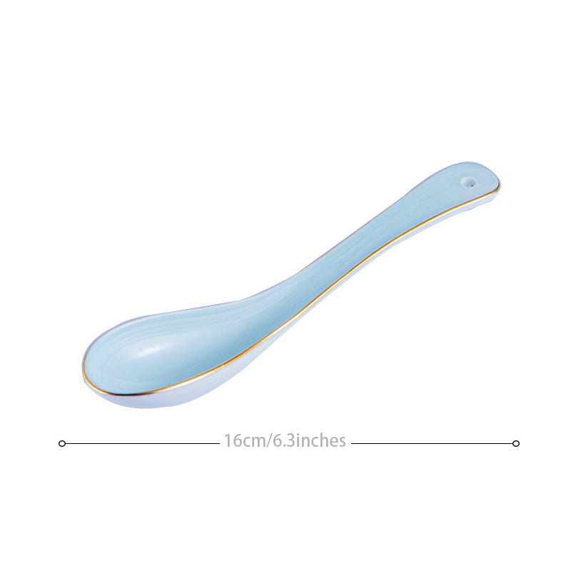 INGRI Ocean Blue Series - Handcrafted Bone China Tableware Set - Je t'aime Resolute