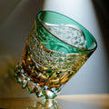 Edo Kiriko Handcrafted Prism Whisky Glass With Wooden Box - Je t'aime Resolute