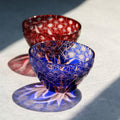 Edo Kiriko Handcrafted Hinata Guinomi Sake Glasses with Wooden Box - Je t'aime Resolute