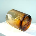 Edo Kiriko Handcrafted Pine & Crane Crystal Whisky Glass with Wooden Box - Je t'aime Resolute
